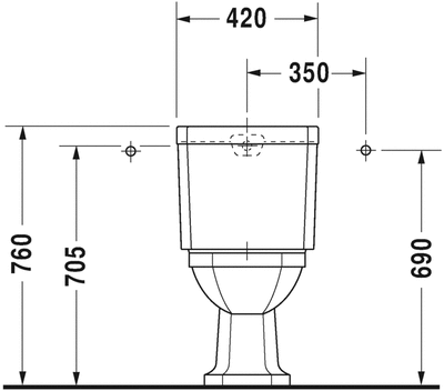 Duravit 1930 Serisi Takım Klozet - 0227310075 - 4