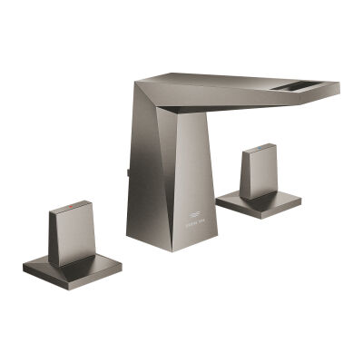 Grohe Allure Brilliant 3 Delikli Lavabo Bataryası Brushed Hard Graphite - 20626AL0 - 1