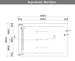 Aquanit 80x120 Beton Taupe Slope Line - 1