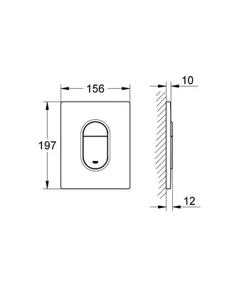 Grohe Arena Cosmopolitan Kumanda Paneli - 38844P00 - 2