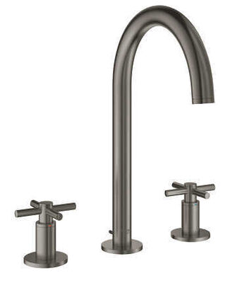 Grohe Atrio 3 Delikli Lavabo Bataryası M-Boyut, Brushed Hard Graphite - 20008AL3 - 1