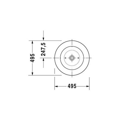 Duravit Ciottolo Tezgah Üstü Çanak Lavabo 50cm - 0322500000 - 3