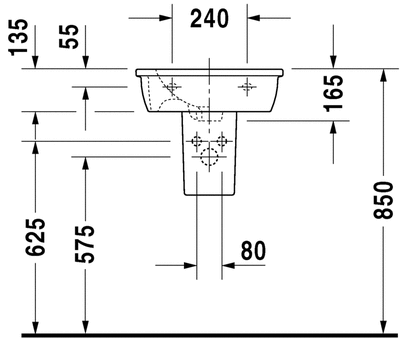 Duravit Darling New Küçük Lavabo - 0731470000 - 3