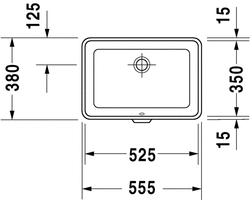 Duravit 2nd Floor Tezgah Altı Lavabo 52,5cm - 0316530000 - 2