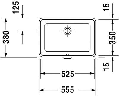 Duravit 2nd Floor Tezgah Altı Lavabo 52,5cm - 0316530000 - 2