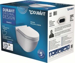 Duravit Starck 3 Rimless® Asma Klozet Seti - 45273900A1 - 1