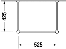 Duravit Vero Metal Ayak - 0030631000 - 3