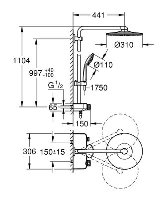 Grohe SmartControl Duş Sistemi - 26507000 - 2