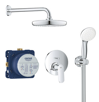 Grohe Eurocosmo Duş seti, tempesta 210 tepe duşu ile - 25219001 - 1