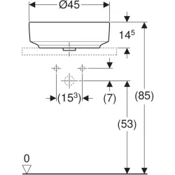 Geberit Variform Tezgah Üstü Lavabo - 500.770.01.2 - 3