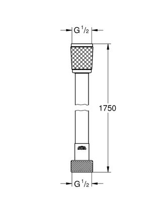 Grohe Rotaflex Hortum 1750 mm - 28410001 - 2