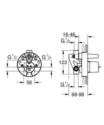 Grohe Ankastre İç Gövde - 33963000 - 2