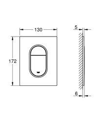 Grohe Arena Cosmopolitan S Kumanda Paneli - 37624000 - 2