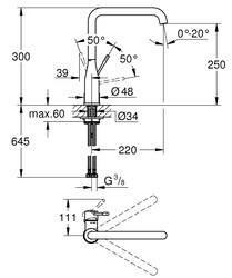 Grohe Essence New Tek Kumandalı Eviye Bataryası - 30269000 - 2