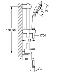 Grohe Euphoria 110 Champagne Sürgülü Duş Seti - 27232001 - 2