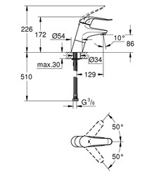 Grohe Euroeco Special Lavabo Bataryası - 32765000 - 2