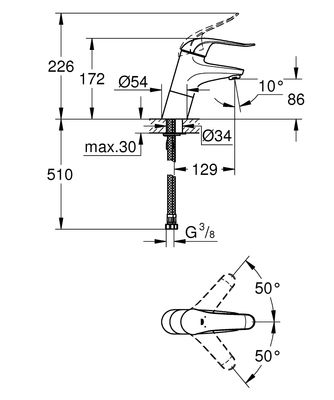 Grohe Euroeco Special Lavabo Bataryası - 32765000 - 2