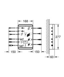 Grohe Grohtherm F-digital Ana Dağıtım Panosu - 26374000 - 2