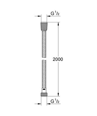 Grohe Relexaflex Metal Duş Hortum 200 mm - 28145000 - 2