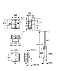 Grohe Klozet İçin Yıkama Valfi - 37153000 - 2