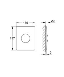 Grohe Skate Kumanda Paneli Paslanmaz Çelik - 38445SD0 - 2