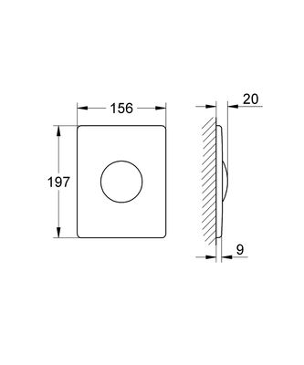 Grohe Skate Kumanda Paneli Paslanmaz Çelik - 38445SD0 - 2