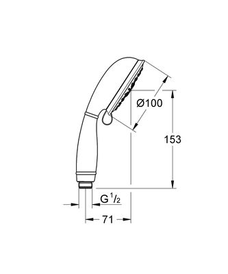 Grohe Tempesta Rustic El Duşu 4 Akışlı - 27608001 - 2