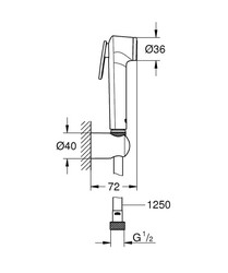 Grohe Tempesta-F Taharet Spreyi Duş seti - 27513001 - 2