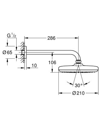 Grohe Tempesta 210 Tepe Duşu Seti - 26412000 - 2