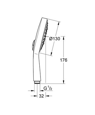 Grohe Power&Soul El Duşu - 27664000 - 2