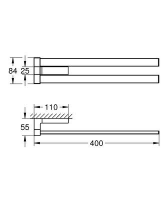 Grohe Selection Cube Havluluk - 40768000 - 2