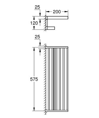 Grohe Selection Cube Çoklu Banyo Havluluğu - 40804000 - 2