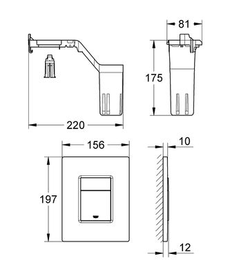 Grohe Skate Cosmopolitan Set Fresh Kumanda Paneli - 38805000 - 2