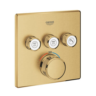 Grohe Grohtherm SmartControl Üç valfli akış kontrollü, ankastre termostatik duş bataryası - 29126GN0 - 1