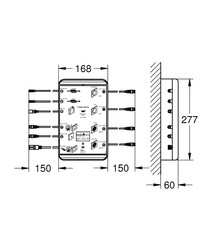 Grohe F-digital Deluxe Ana Dağıtım Kutusu - 36397000 - 2