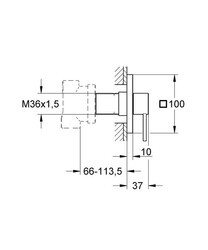 Grohe Allure 5 Yollu Yön Değiştirici - 19590000 - 2