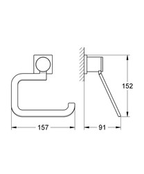 Grohe Allure Tuvalet Kağıtlığı - 40279000 - 2