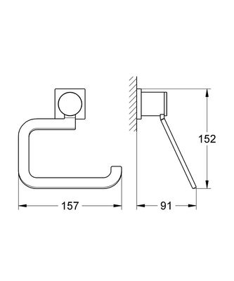 Grohe Allure Tuvalet Kağıtlığı - 40279000 - 2