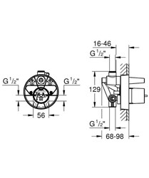 Grohe Ankastre İç Gövde - 33961000 - 3