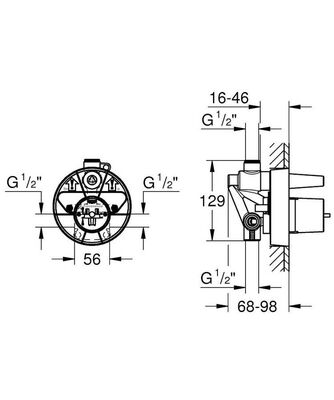 Grohe Ankastre İç Gövde - 33961000 - 3