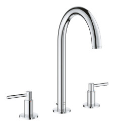 Grohe Atrio 3 delikli lavabo bataryası L-Boyut - 20649000 - 1