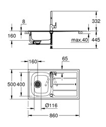 Grohe BauEdge Eviye Ve Batarya Seti - 31562SD0 - 2