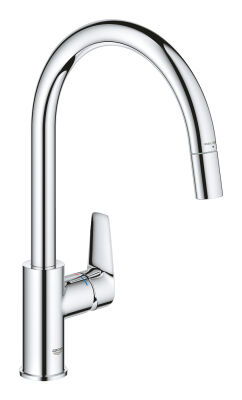 Grohe BauEdge Tek kumandalı eviye bataryası - 30536000 - 1