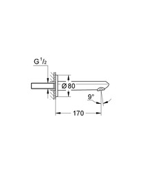 Grohe Eurodisc Cosmopolitan Çıkış Ucu - 13278002 - 2