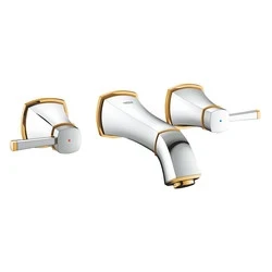 Grohe Grandera 3 Delikli Lavabo Bataryası S-Boyut Krom/Altın - 20414IG0 - 1