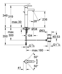 Grohe Lineare Lavabo Bataryası XL-Boyut - 32250000 - 2