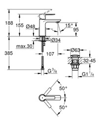 Grohe Lineare Lavabo Bataryası XS-Boyut - 23791001 - 2