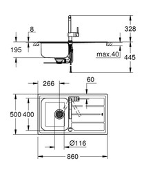 Grohe Minta Eviye Ve Batarya Seti - 31573SD0 - 2