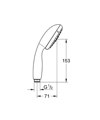 Grohe New Tempesta 100 El Duşu 3 Akışlı - 28419002 - 2