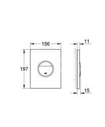 Grohe Nova Cosmopolitan Kumanda Paneli - 38765P00 - 3